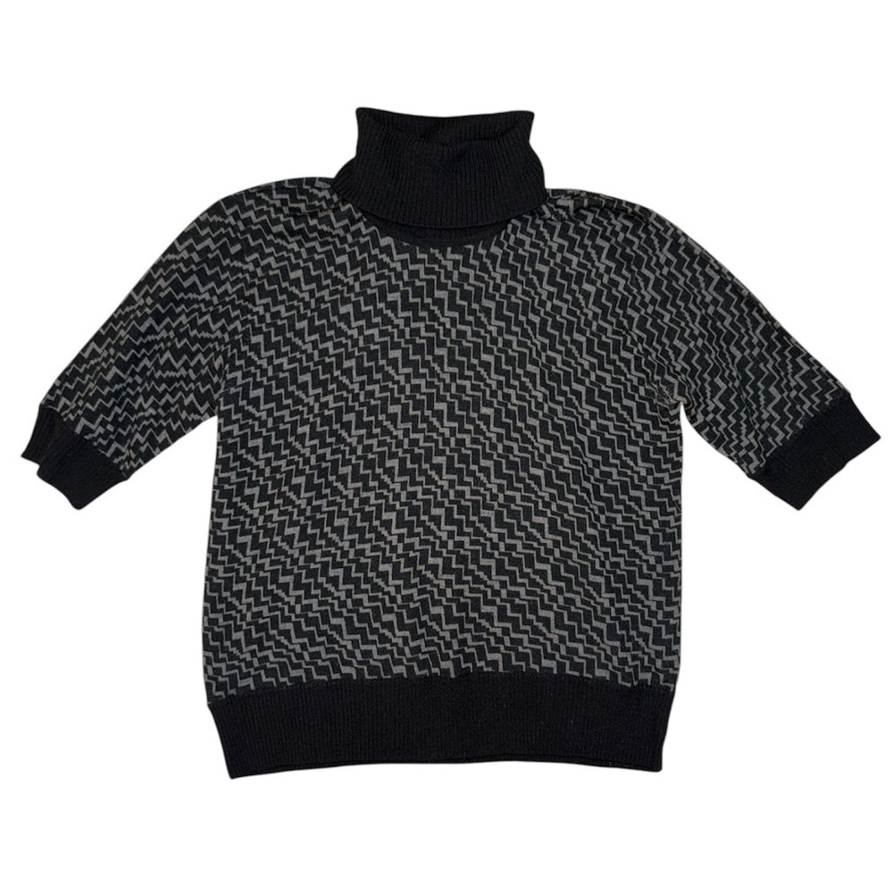 Jones New York Essential 100% wool black turtleneck sweater women’s size large